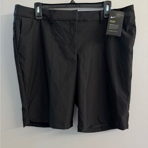 Nike Dri-Fit Flex Standard Fit Black Golf Shorts Sz 14 Classic Athletic NWT